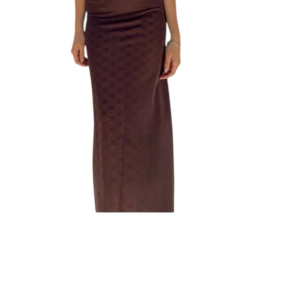 Gucci Tom Ford 1998 Monogram Maxi Dress - Picture 7 of 7